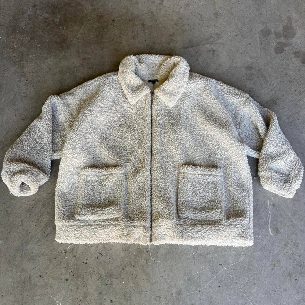 Wild fable cream sherpa jacket